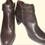 Nickels brand brown vegan leather ankle boots Size 10 Photo 7