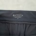Athleta  Black 4” Trekkie Cargo Shorts Women Size 4 Gym Outdoor Pockets Sporty Photo 1