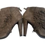 Banana Republic  Darcy Fringe Ankle Suede Bootie, Sz 7 Photo 11