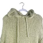 Pilcro Anthropologie Sailcloth Hooded Sweatshirt Cropped Loose Knit Green Small Photo 3