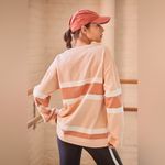 Anthropologie NWT The Upside Freja Pullover Shirt Size XL Peach Orange Photo 1