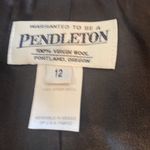Pendleton Buffalo Check Wool Single Breasted Blazer Size 12 Photo 5