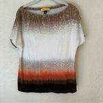 St. John  Ombre Animal Print  Super Soft‎ Top Size S Oversized Photo 9