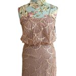 Sorella Vita  Bridesmaid Dress Rose Gold Sequin‎ Maxi Gown Sleeveless Formal Sz 2 Photo 4