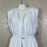 Anne cole Ann Cole sleeveless white terry robe. Pockets. Size Medium. NWT. Photo 1