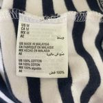 Karen Scott Women T-shirt Dress Navy Striped M Blue White Casual Preppy Coastal Photo 6