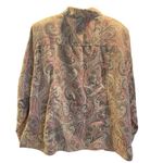 Alfred Dunner Women Paisley Print Lined Shacket Women’s 22 Shoulder Pads Button Pink Size 22W Photo 1