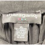Sharagano  Womens Size XL Black Silky Stretchy Waist Wide Leg Flown Pull On Pants Photo 5