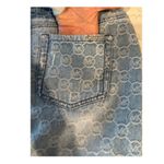 Rare Vintage monogrammed Michael Kors denim mini skirt Y2K light wash size 12 Photo 8