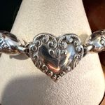 Brighton  Silver Heart Brown Woven Leather Bracelet Photo 10