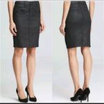 Current/Elliott NWT CURRENT ELLIOTT The Soho Coated Denim Zip Stiletto Pencil Mini Skirt 31 $295 Photo 1
