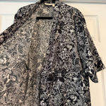 Victoria's Secret Vintage Gold Label Black White Floral Print Robe S Photo 1