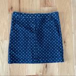 J.Crew Polka Dot Denim Skirt Size 00 Photo 0