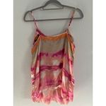 Banana Republic Vintage Silk Babydoll Tank Womens XL Pink Yellow Y2K Cocktail Photo 1