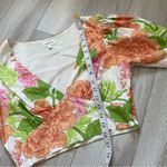 Song of Style Linen Yvette Floral Crop Top Wallpaper Orange Green (Small) preppy Photo 7