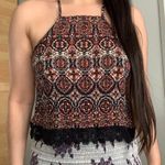 PacSun Twist Back Lace Knit Crop Top Photo 0