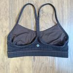 Lululemon  Power Y Bra Checkered Brown size 8 Sports Bra Photo 1