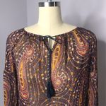 Lucky Brand Print Peasant Blouse Photo 3