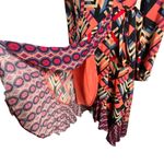 Anthropologie Porridge Graphic Mix Print Wrap Dress Photo 8