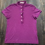 Tory Burch  Ruffle Polo Shirt Women's Size Medium Photo 0