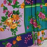 Tolani  COLLECTION MIXED MEDIA STRIPED BUTTON FRONT BOLD FLORAL FLOWY BACK TUNIC Photo 10