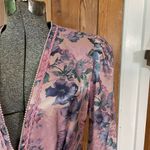 Vintage Nah Nah Collection Floral Rose Brocade Jacket Braided Trim Size M Pink Size M Photo 3