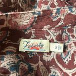 Faherty  Portia Blouse In Fiona Block Print Purple Blouse Size Small Photo 12