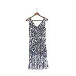 Boden Elisa Navy & White Floral Ruffle Hem Jersey Dress Blue Size 8 Photo 2