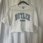 Champion  Butler Bulldogs White Crop Top Size Medium Photo 0