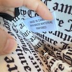 Juicy Couture Black Grey Faux Leather Signature Print Heart Shaped Wristlet Bag Photo 8