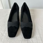 Stuart Weitzman Ladies Expo Elegant Tapered Pumps 8M Black Suede Heels Shoes Photo 1
