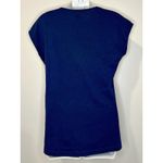 Sundance  Blue V-Neck Top Multicolor Floral Embroidery 100% Cotton Size XS EUC!! Photo 2