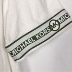 Michael Kors Michael Solid White Terry Hooded Swim Coverup M Photo 4