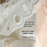 Hill House Mila One Shoulder Mini Dress White Linen Size Medium Photo 6