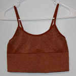 PINK - Victoria's Secret  Burnt Orange Sports Bra Photo 0