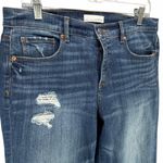 Ann Taylor Loft Modern Skinny Jeans Womens 30 Blue Distressed Stretch Casual Comfort Photo 2