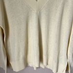 Barbour  Annie yellow linen blend v neck sweater Photo 3
