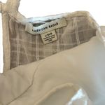 American Eagle  Babydoll Mini Dress Strappy Open Back Womens Size Large White Photo 10