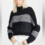 Free People Sunbrite Mock Neck Sweater in Cool Night Combo Photo 0