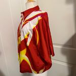 COS  x LEA COLOMBO Abstract Button Down Short Sleeve Shirt Top Tropical Hawaiian Photo 2