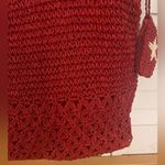 Faded Glory Red crochet bag Boho Crossbody Handbag Purse w crochet change purse Beach Photo 1
