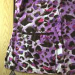 New Animal Print Scrub Top 2 Pockets Cotton Small Purple Photo 6