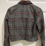 Ivy + Main Black Red and White Plaid Blazer Jacket Sz S Photo 6