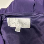 Oleg Cassini 
Three-Quarter Sleeve Wrap Front Sheath Gown
Size 22W Color:eggplant Photo 6