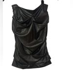 Brochu Walker Gina Ruched Pencil Skirt - Black Onyx Size Medium Photo 6