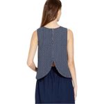 Madewell  Blue & White Women’s Daisy Dot Sleeveless Top Photo 2