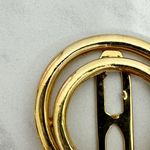 Vintage Ciner Gold Tone Round Dress Clip Designer Jewelry ✨ Photo 5