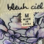 Bleuh Ciel Francesca’s bleu ciel smocked floral cutout back midi dress size medium Photo 4