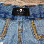 7 For All Mankind Womens Star Panel Easy Straight Button Fly Jeans Blue Size 28 Photo 9