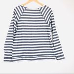 Ellen Tracy Lightweight Rhinestone‎ Striped Sweatshirt D0089 Photo 2